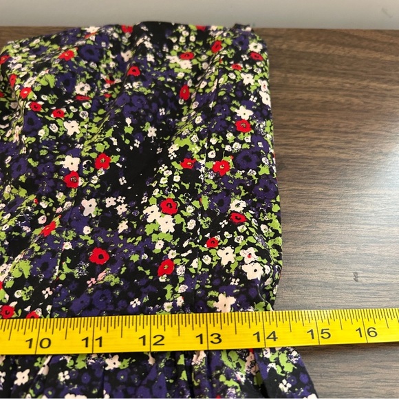 bebe Black Floral Mini Removable Strap/ Strapless Dress M - Picture 8 of 12